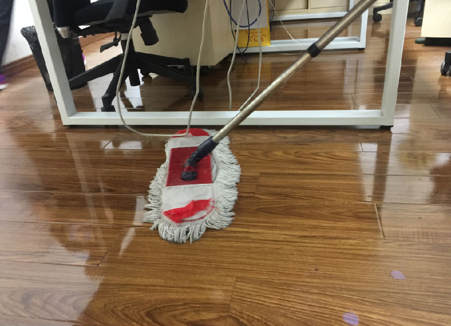 隆子县木地板保洁案例